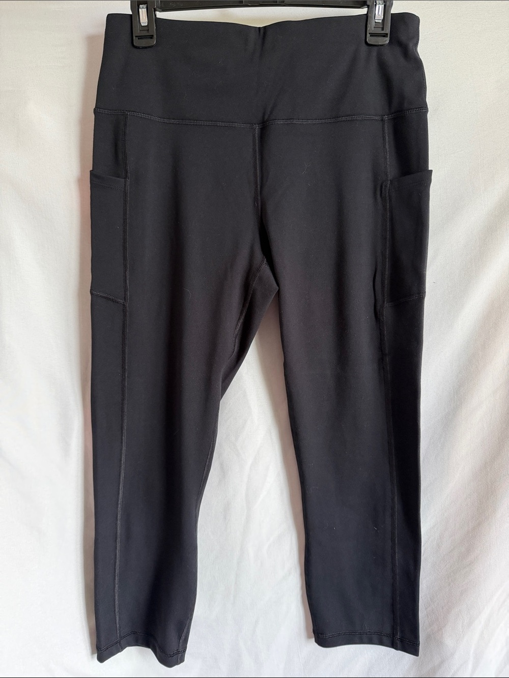 Women's Black High-Waist Pocket Leggings